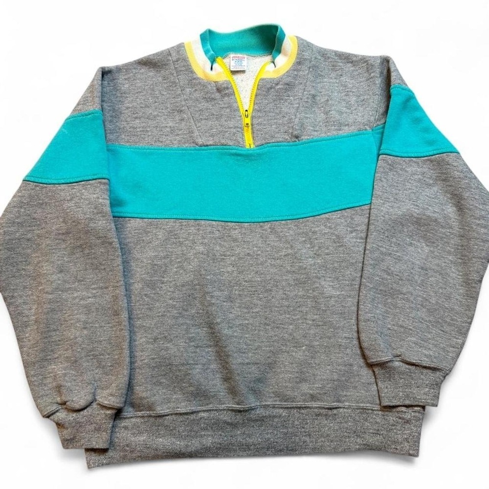 Vintage Jerzees by Russell quarter zip sweatshirt size medium